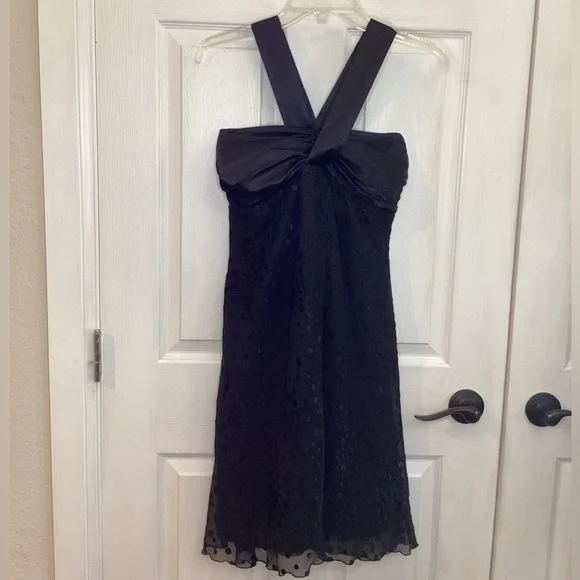 Bisou Bisou | Dresses | Bisou Bisou Black Halter Party Dress Size 2 |  Poshmark